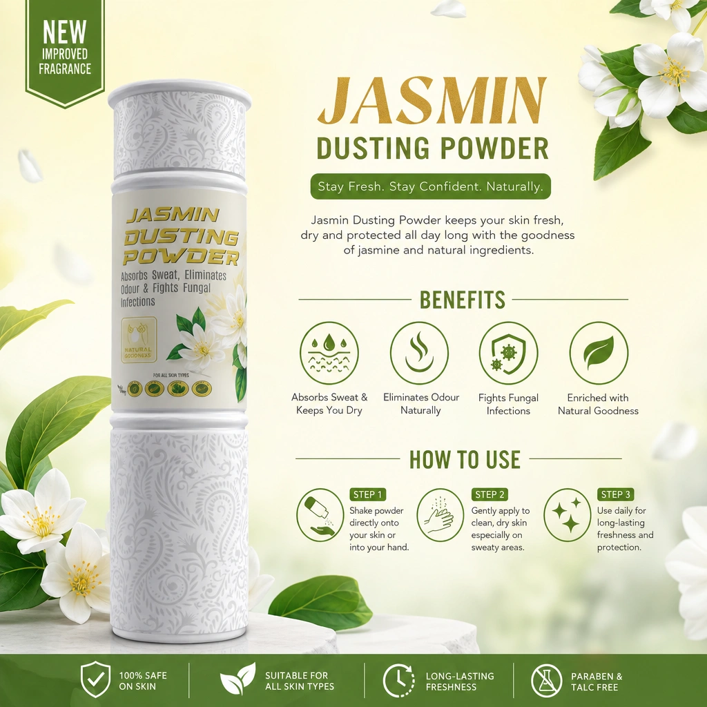 RBVB2B JASMINE Dusting Powder (120g) 24 Pcs (SP1497)